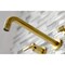 Kingston Brass Roman Tub Faucet, Brushed Brass, Wall Mount KS8027ML - alternate 3